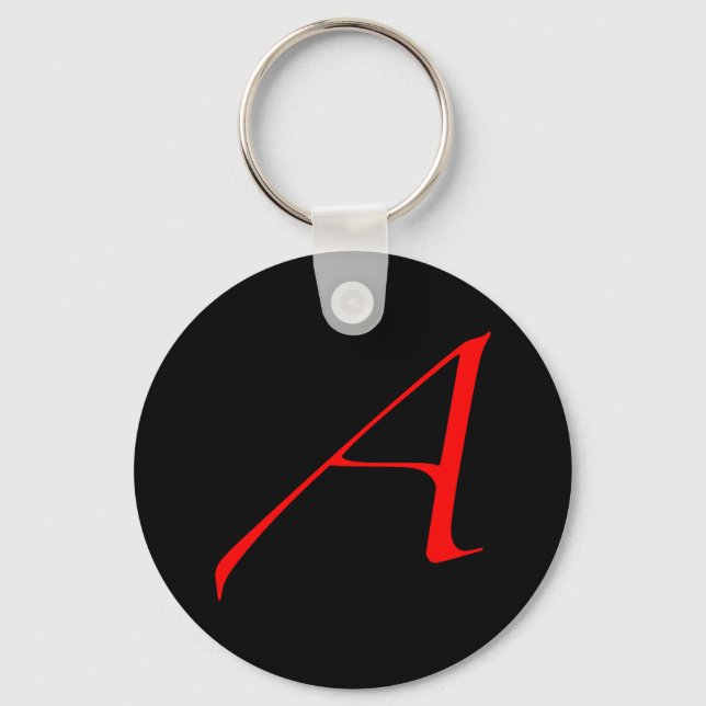 Llavero Red Atheist "A" keychain (Anverso)
