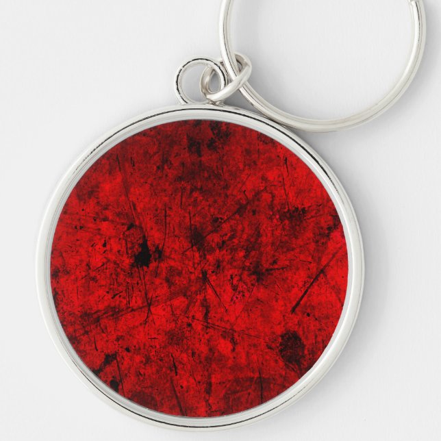 Llavero Red Black grunge abstract digital graphic art (Frente)