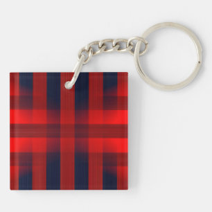 Llavero Red Bokeh Buffalo Plaid