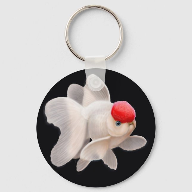 Llavero Red Cap Oranda Goldfish Keychain (Anverso)