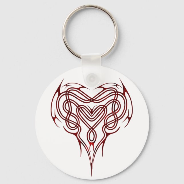 Llavero Red Celtic Heart Knot (Anverso)