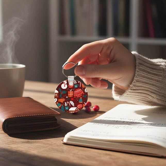 Llavero Red Christmas Ornament – Festive Holiday Design (Subido por el creador)