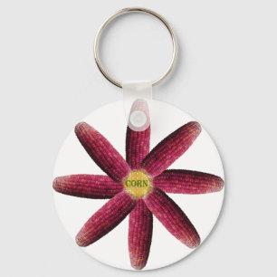 Llavero Red Corn Pattern