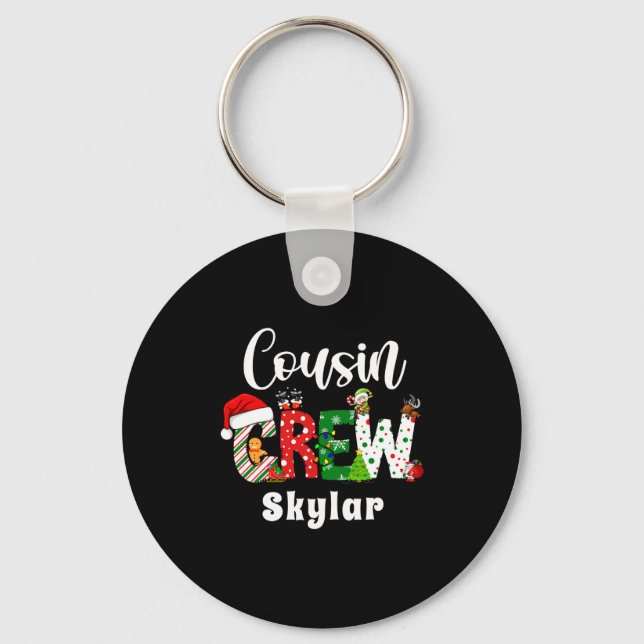 Llavero Red Cousin Crew Christmas Retro  (Anverso)