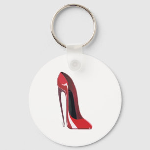 Llavero Red Crazy Heel Stiletto Shoe Art