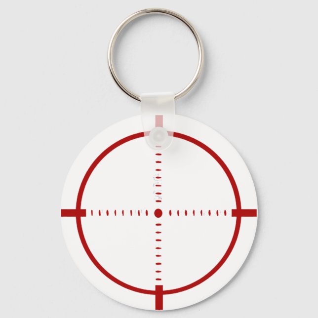Llavero Red Crosshair Target Button  (Anverso)