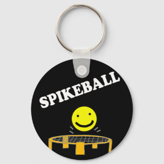 Llavero Red divertida de Spikeball con arte facial sonrien