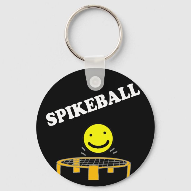 Llavero Red divertida de Spikeball con arte facial sonrien (Anverso)