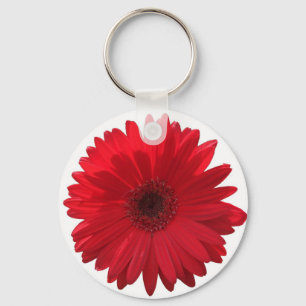 Llavero Red Gerber Daisy Keychain