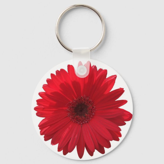 Llavero Red Gerber Daisy Keychain (Anverso)