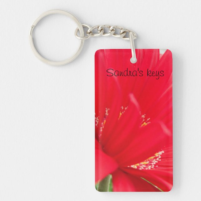 Llavero Red Gerber Gerbera daisy crea tu propia (Frente)