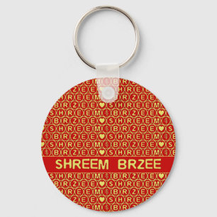 Llavero Red Gold Chant Shreem Brzee attract wealth
