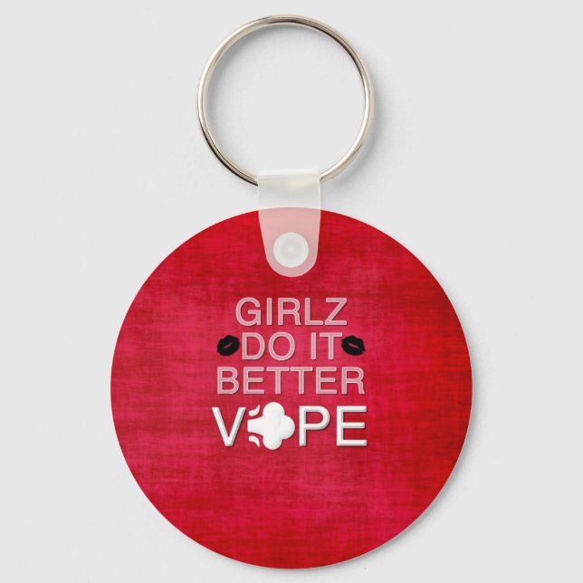 Llavero Red Grunge Girly Vape (Anverso)
