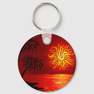 Llavero Red Hot Tropical Sunset