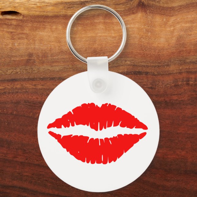 LLAVERO RED LIPS KISS KEYCHAIN (Anverso)