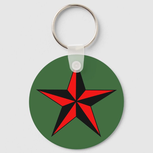 Llavero Red Nautical Star Keychain (Anverso)