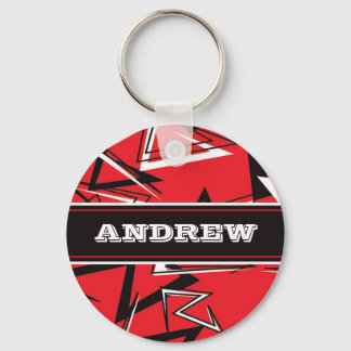Llavero Red, negro, blanco y personalizado