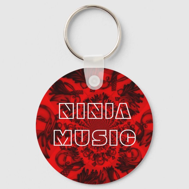 Llavero Red Ninja Music Key (Anverso)