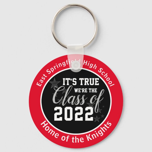 Llavero Red Personalized High School Class of 2023 (Anverso)