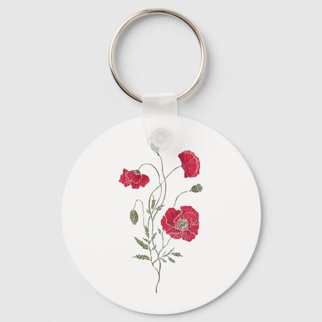 Llavero Red Poppies (Anverso)