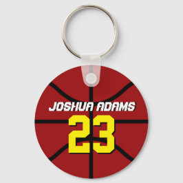 Llavero Red Sports Team Athletes Baloncesto Keychain