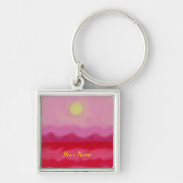 Llavero Red Sunset Ocean Keychain