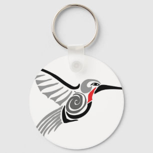 Llavero red throat-ed gray hummingbird