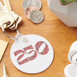 Llavero Red White Stripe Blue Stars America 250 Birthday