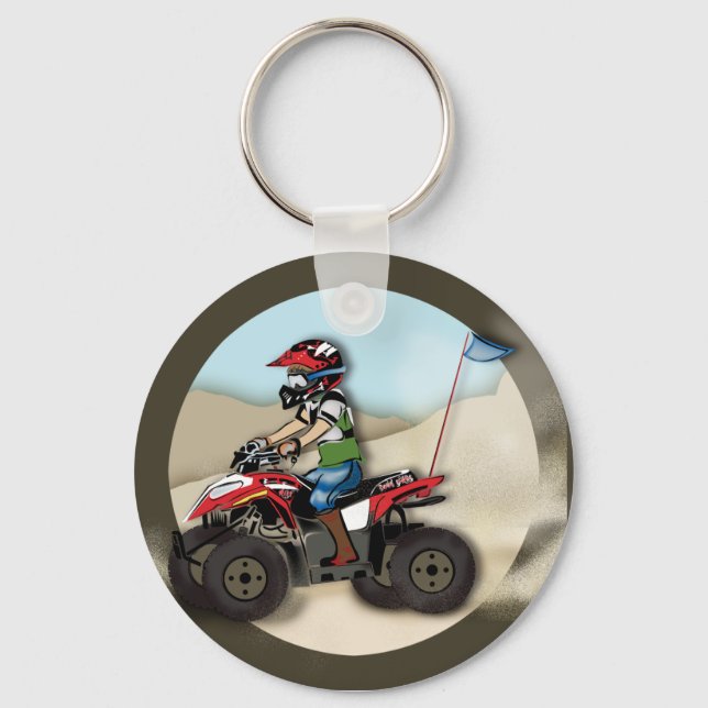 Llavero Red y negro ATV Kid (Anverso)