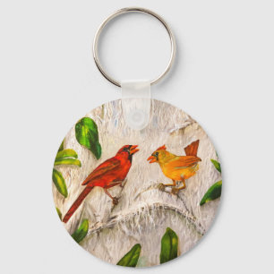 Llavero Redbirds de los cardenales del navidad