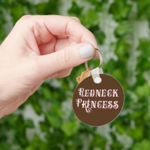 Llavero Redneck Princess Fancy Text