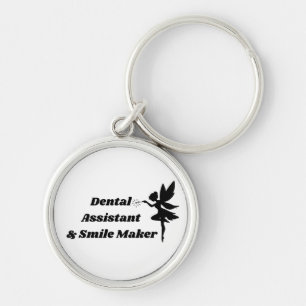 Llavero Redondo de Asistente Dental Sonrisas