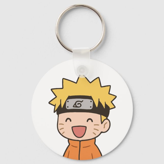 Llavero Redondo de Ninja Chibi Adorable - Estilo A (Anverso)