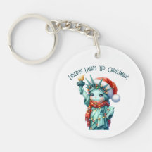 🔑 Llavero Redondo - ¡Liberty Ilumina la Navidad!