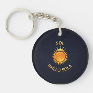 Llavero Redondo “Sol Brillo Sola” – Estilo Compact