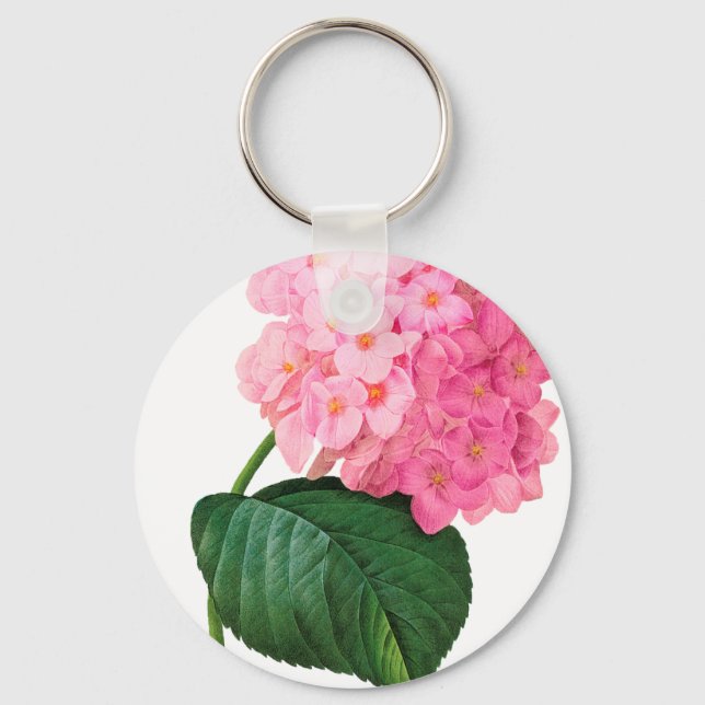 Llavero Redoute Pink Hydrangea (Anverso)