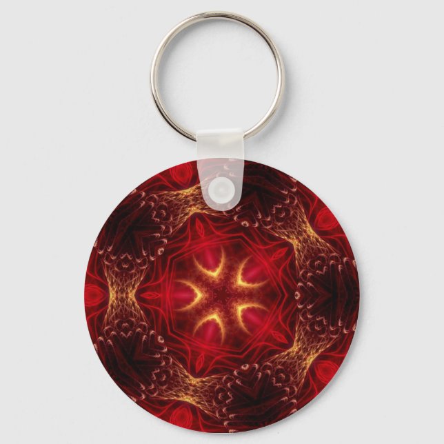 Llavero RedRoyale Fractal Keychain (Anverso)