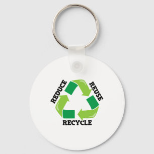 Llavero Reducir la reutilización reciclar madre naturaleza