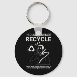 Llavero Reducir, reutilizar, reciclar _ Protección ambient