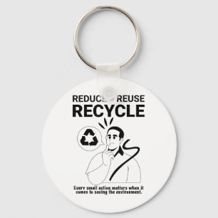 Llavero Reducir, reutilizar, reciclar _ Protección ambient