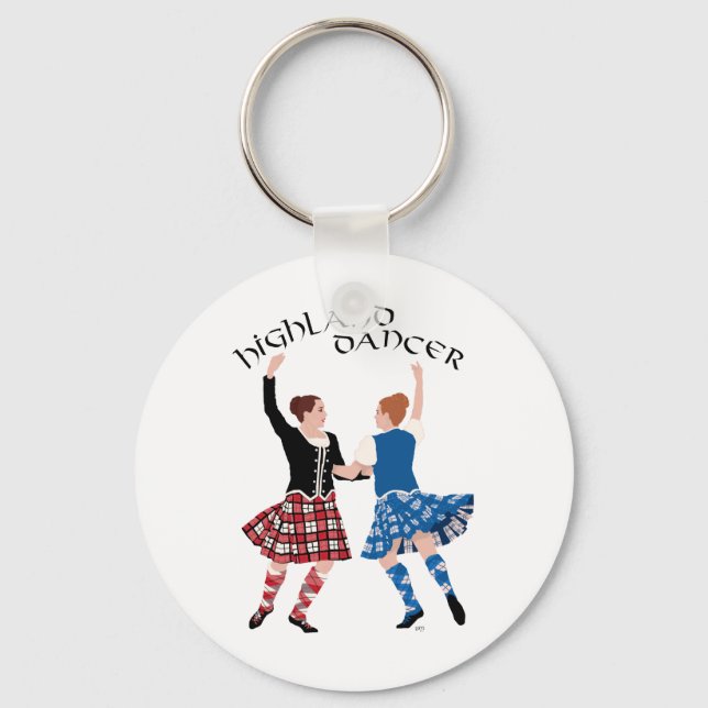 Llavero Reel de baile de las Highlands escocesas (Anverso)