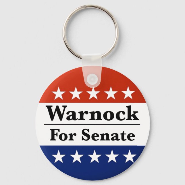 Llavero Reelegir a Raphael Warnock al Senado de Estados Un (Anverso)