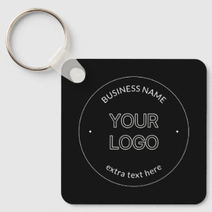 Llavero Reemplazo de logotipo editable y nombre comercial