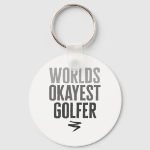 Llavero Regalador divertido del golfista más o menos del m