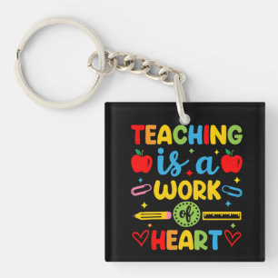 Llavero Regalar a un maestro es un trabajo del corazón 
