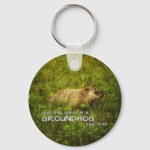 Llavero Regale el regalo de un Groundhog de este año