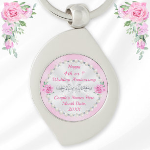 Llavero Regalo barato de cuatro años para esposa,