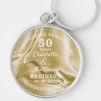 Llavero Regalo Boda de oro de 50 años personalizado