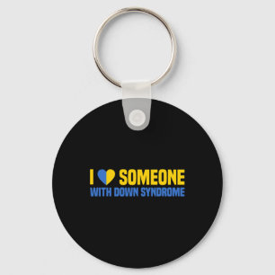 Llavero Regalo Bonito Amo a Alguien Con Síndrome de Down