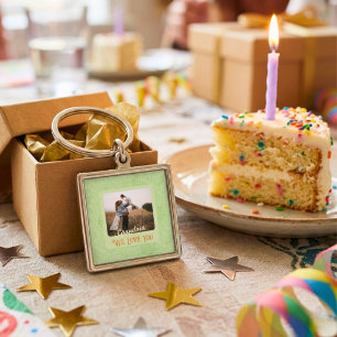 Llavero Regalo Chic Personalizado con Foto y Texto para Ab